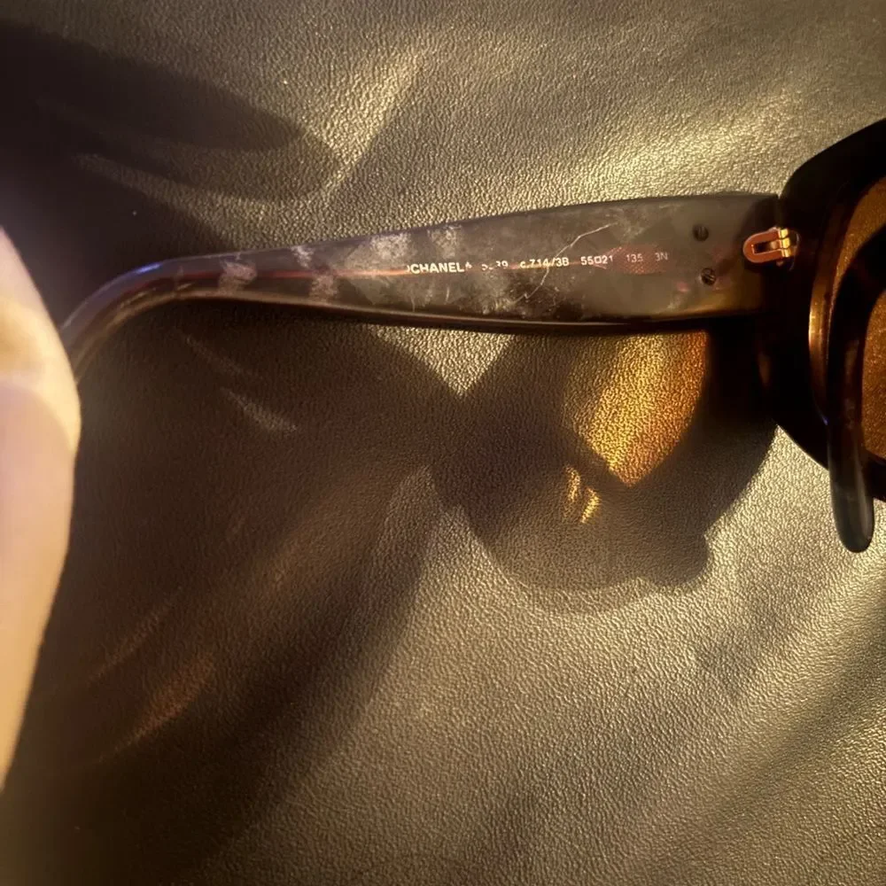 Chanel logo dress glasses vintage gold cc sunglasses accessory eyewear